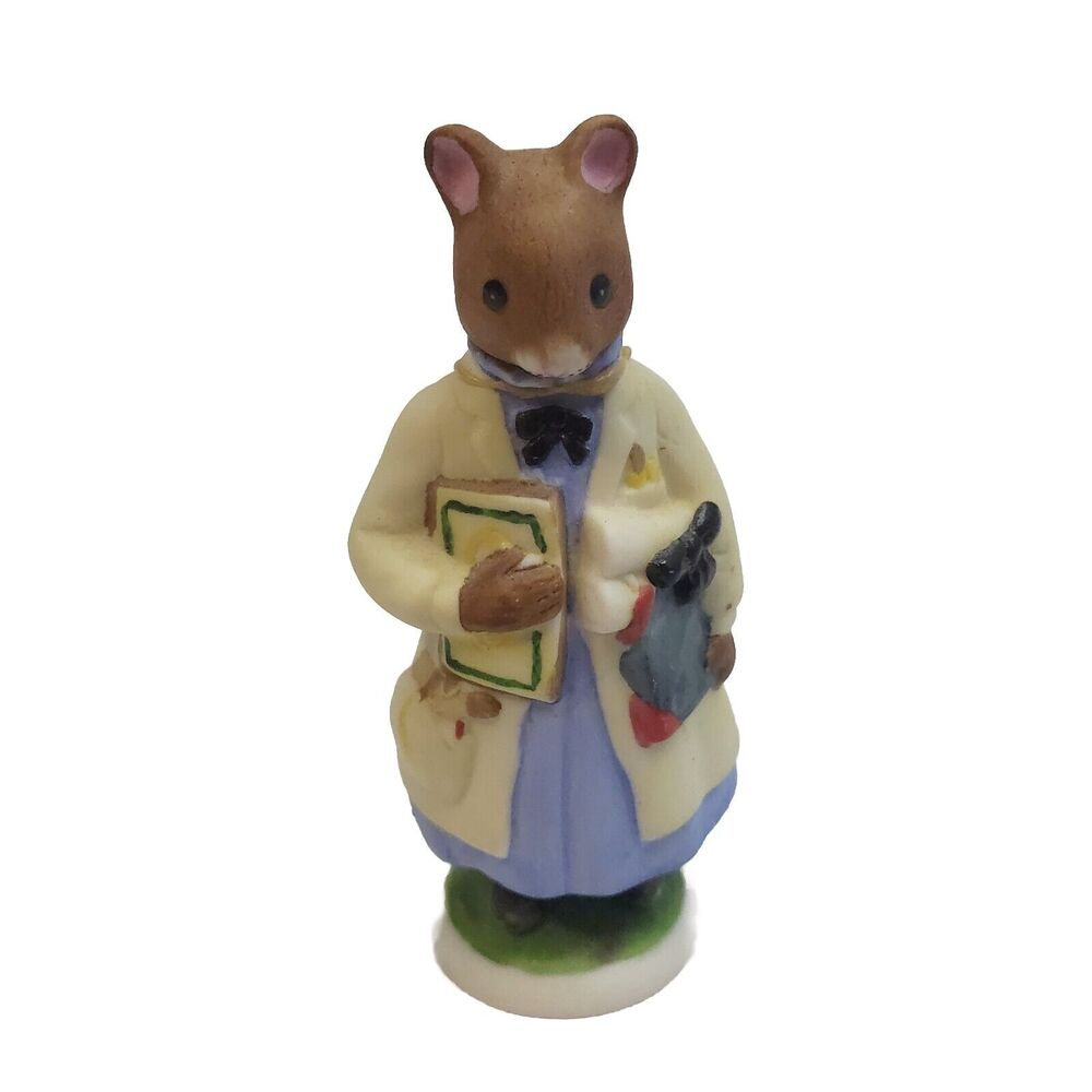 Franklin Mint Letitia Plum Woodmouse Family Figure Adult's 3.4" Yellow Vintage